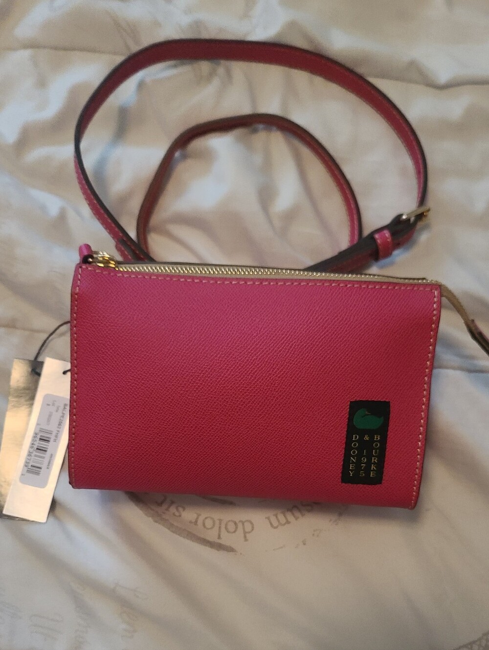 Dooney & Bourke Fuchsia Janine Crossbody 20 Bag BRAND NEW With Tags